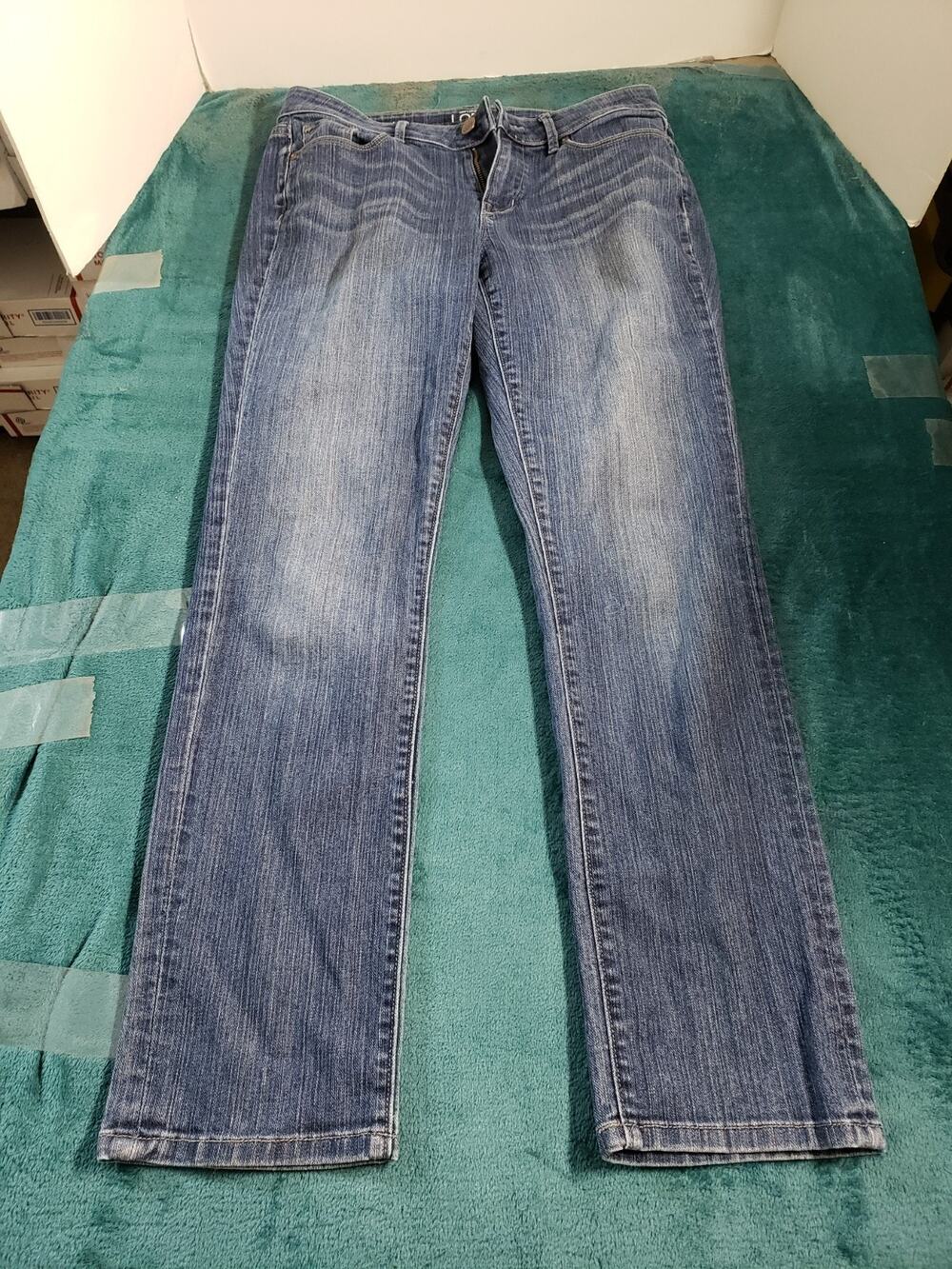 Loft Jeans Size 6 Petite Womens Blue Pants Ladies Denim Mid Rise Modern Straight